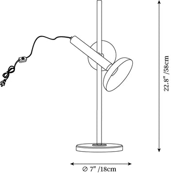 Marquina Table Lamp — Dimension drawings 1