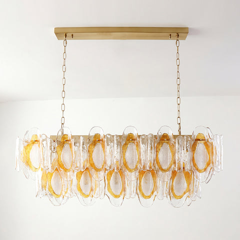 Marrina Long Glass Chandelier – detail 16