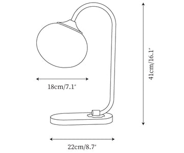 Marshmallow Table Lamp — Dimension drawings 1