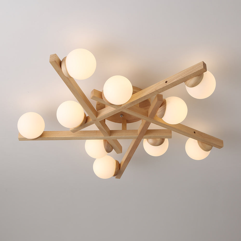 Matya Wood Ceiling Light – detail 2