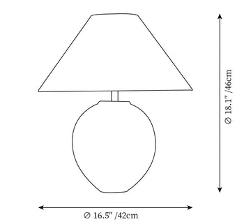 Mcnally Table Lamp — Dimension drawings 1