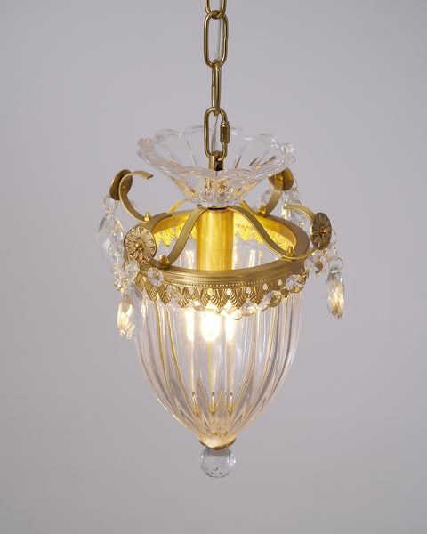 Bagatelle 3 Light 120V Mini Pendant in Antique Silver with Clear Radiance Crystal