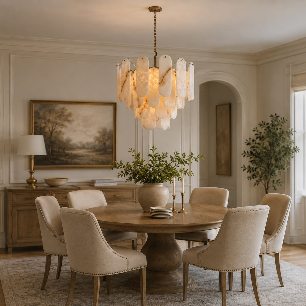 Meurice Alabaster Chandelier – detail 2