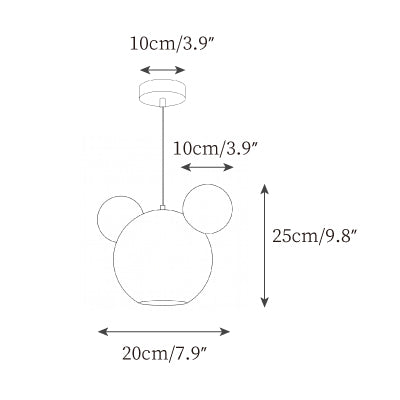 ∅ 7.9″ x H 9.8″