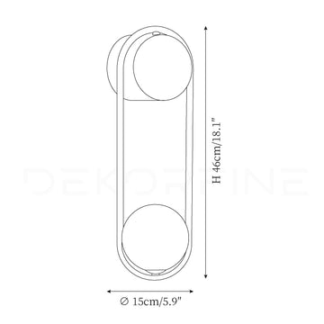Mila Wall Lamp — Dimension drawings 1