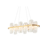 Mille Long Glass Chandelier