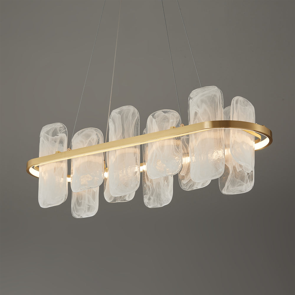 Mille Long Glass Chandelier – detail 2