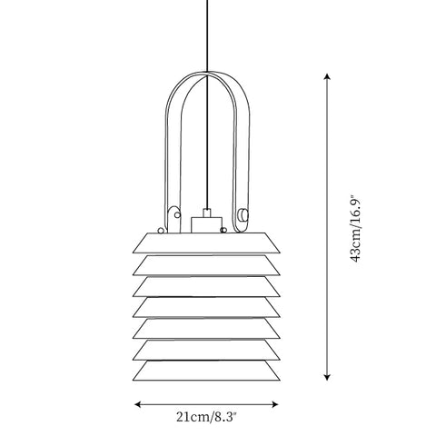 ∅ 8.3″ x H 16.9″ / Dia 21cm x H 43cm
