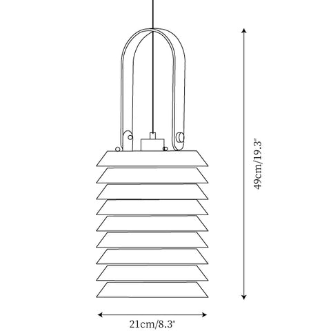 ∅ 8.3″ x H 13.4″ / Dia 21cm x H 34cm