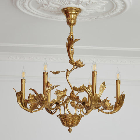 Mirabel Vine Brass Chandelier – detail 4