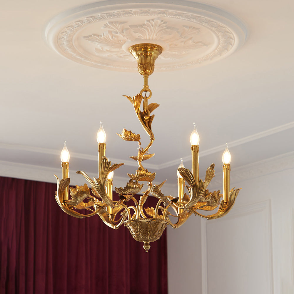 Mirabel Vine Brass Chandelier – detail 2