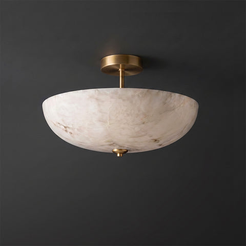 Miramar Alabaster Flush Mount Ceiling Light – detail 12