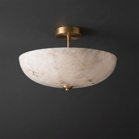 Miramar Alabaster Flush Mount Ceiling Light – detail 15