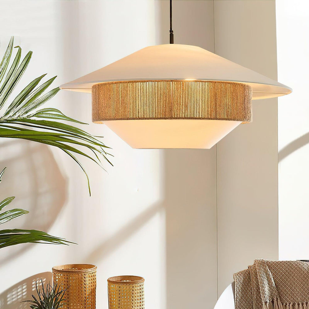 Mixed Woven Pendant Light – detail 2