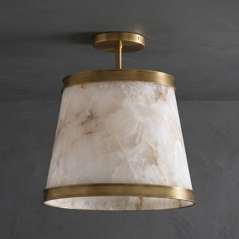 Monsaraz Alabaster Flush Mount Ceiling Light