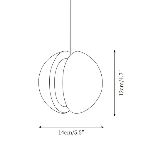Model A Dia 14cm x H 12cm / ∅ 5.5″ x H 4.7″