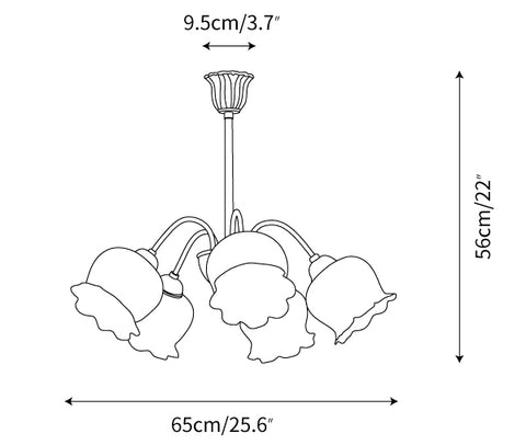 Model A 5heads L 25.6″ x H 22″