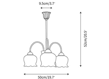 Morup Chandelier — Dimension drawings 5