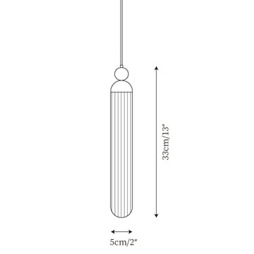 Lampada Sospesa Industrial Dome — Disegni dimensionali 1