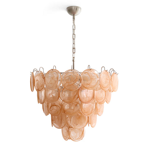 Murano Caramel Disc Chandelier – detail 15