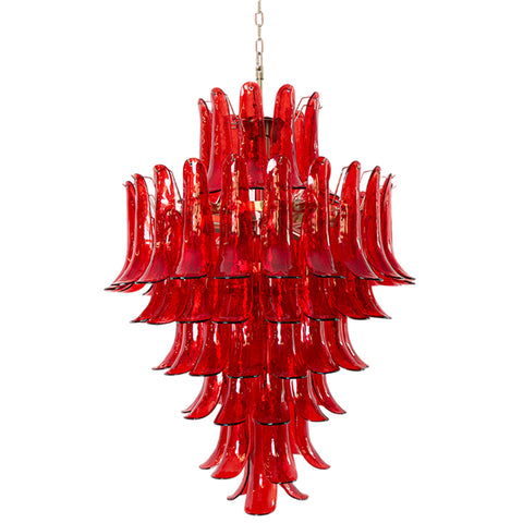 Murano Red Chandelier – detail 18
