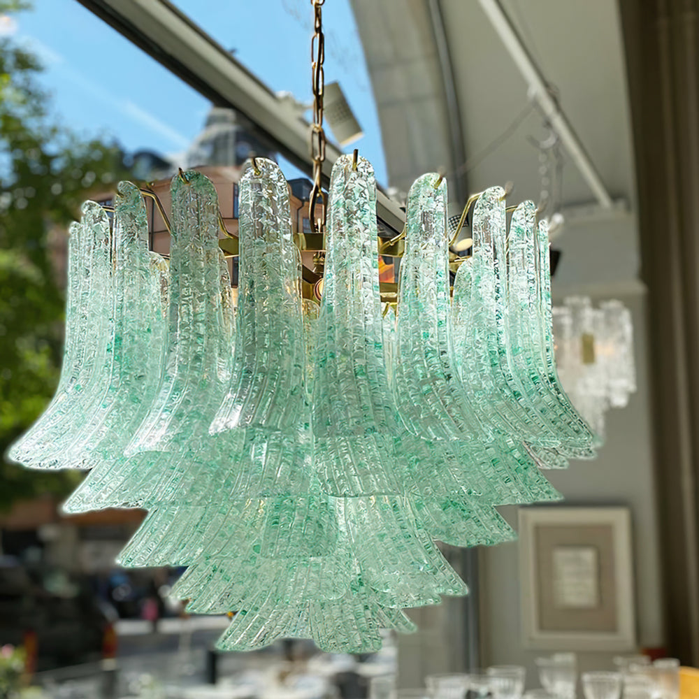 Murano Green Chandelier – detail 2