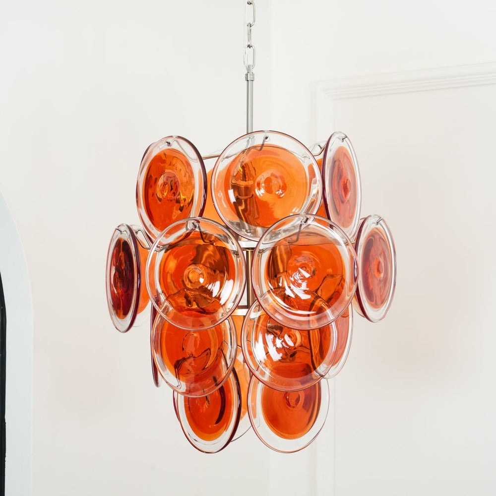 Orange Murano Chandelier – detail 2