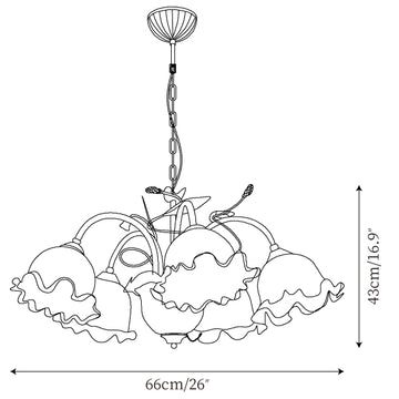 Lampadario Muse Flower — Disegni dimensionali 2
