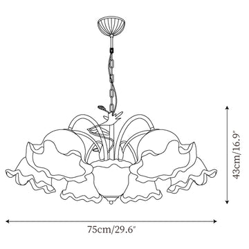 Lampadario Muse Flower — Disegni dimensionali 3