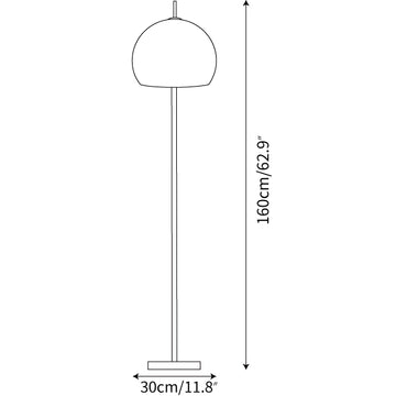 Mushroom Floor Lamp — Dimension drawings 1