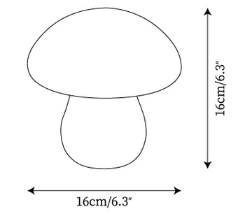 Mushroom Alabaster Tischleuchte — Maßzeichnungen 1