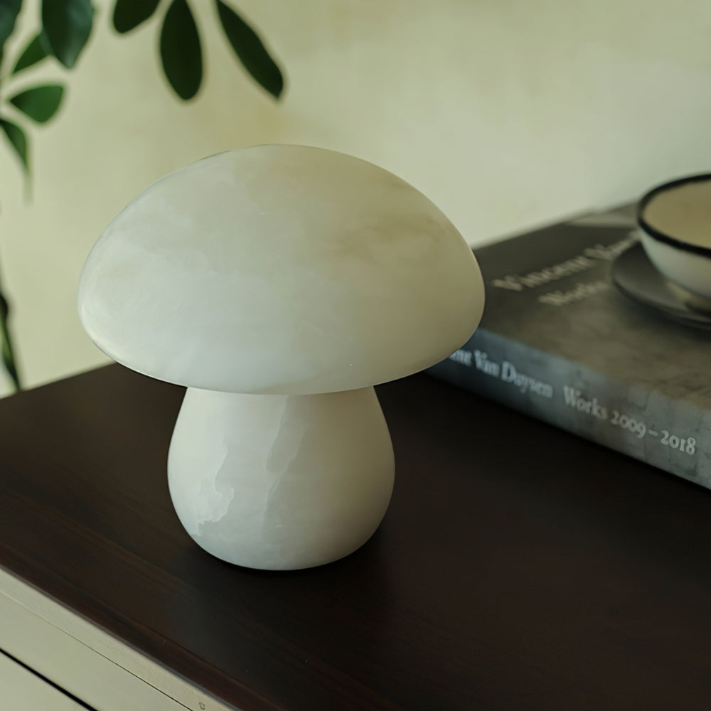 Mushroom Alabaster Table Lamp – detail 2