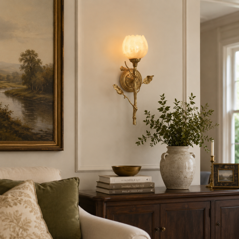 Natalia Alabaster Wall Sconce – detail 2