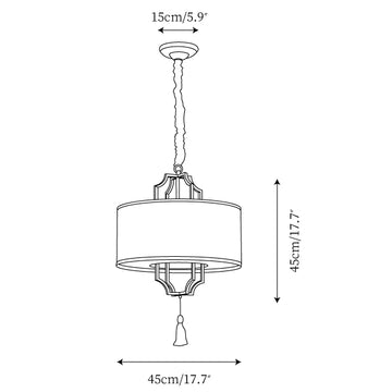 Norwell Chandelier — Dimension drawings 1