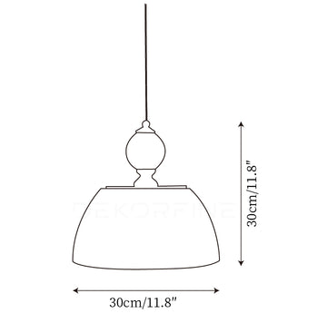 Une Suspension Luminaire — Plans de dimensions 2