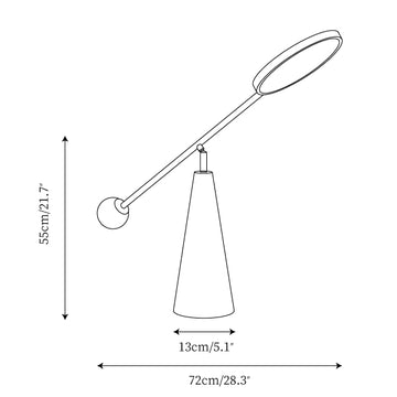 Orbit Table Lamp — Dimension drawings 1