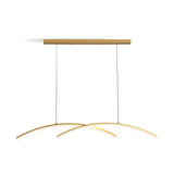 Oscillating Strip Island Chandelier