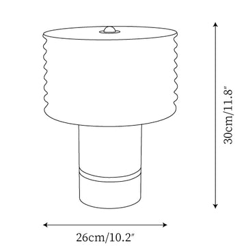 Outela Table Lamp — Dimension drawings 1