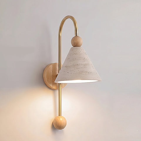 Overlook Travertine Wall Sconce – detail 11