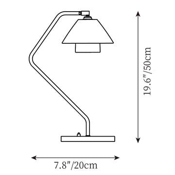 Lampe de Table Oxford Double — Plans de dimensions 1