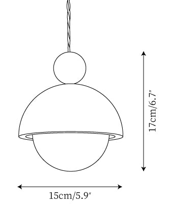 Palermo Hanglamp — Dimensioentekeningen 1
