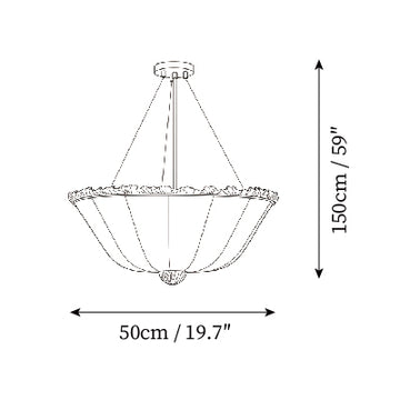 Chandelier Hackney — Plans de dimensions 2