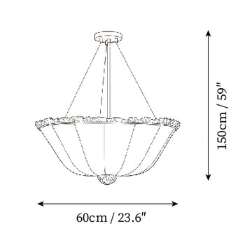 Chandelier Hackney — Plans de dimensions 3