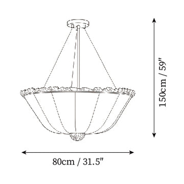 Chandelier Hackney — Plans de dimensions 4