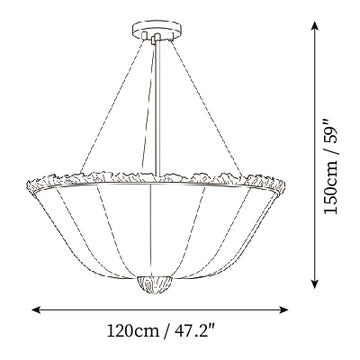 Chandelier Hackney — Plans de dimensions 6