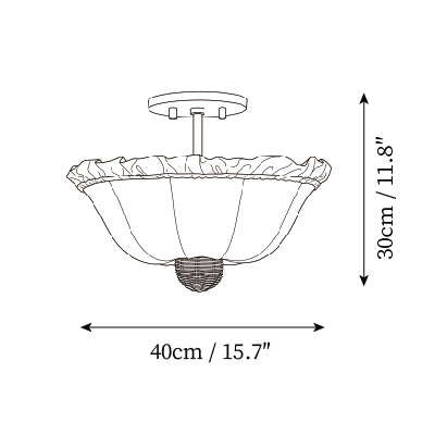∅ 15.7″ x H 11.8″