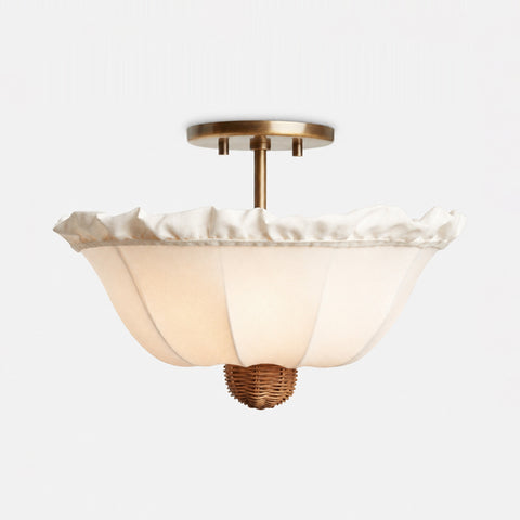 Paloma Linen Flush Mount Ceiling Light – detail 14