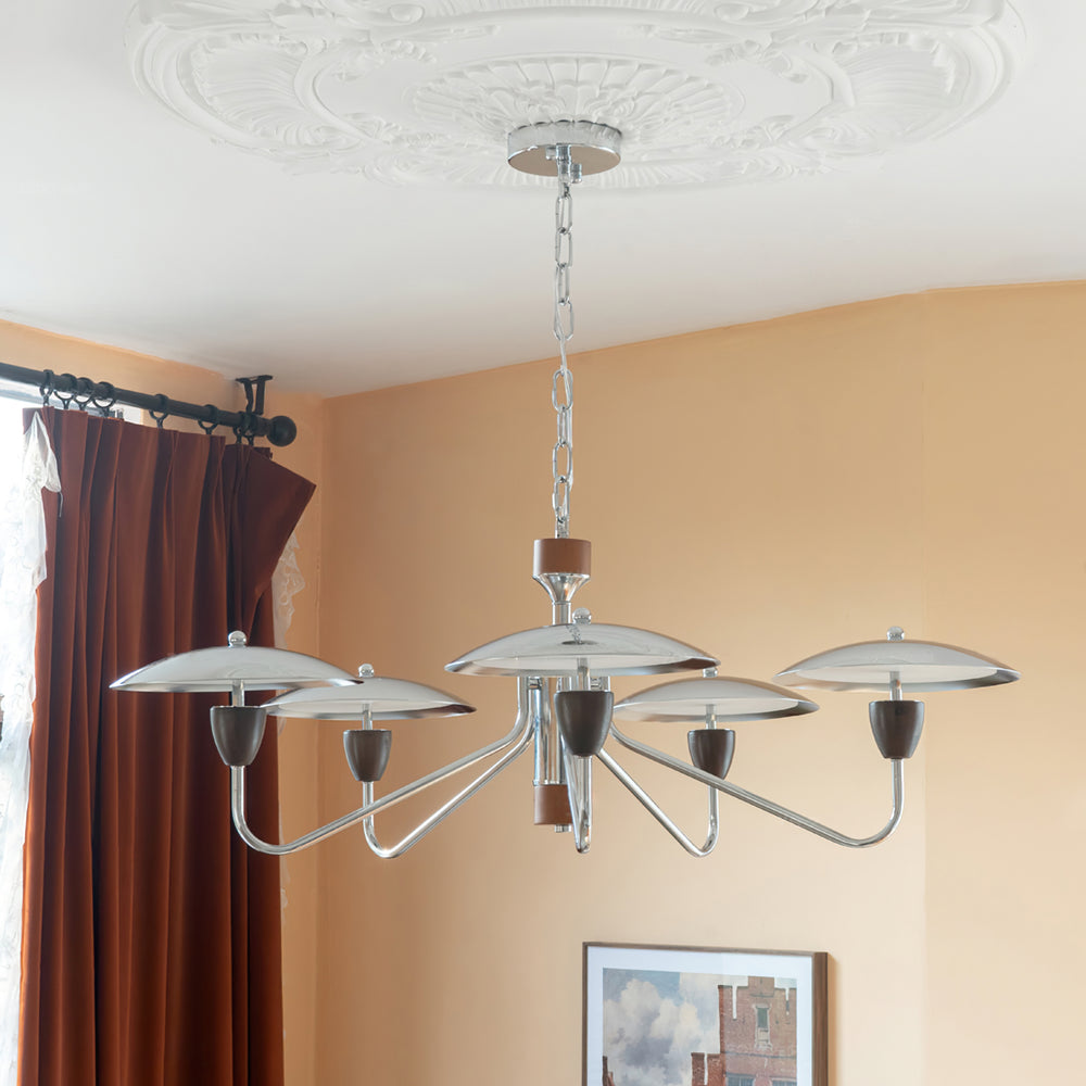 Peggy Chrome Chandelier – detail 2