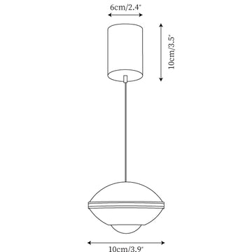Pendul Pendant Lamp — Dimension drawings 1
