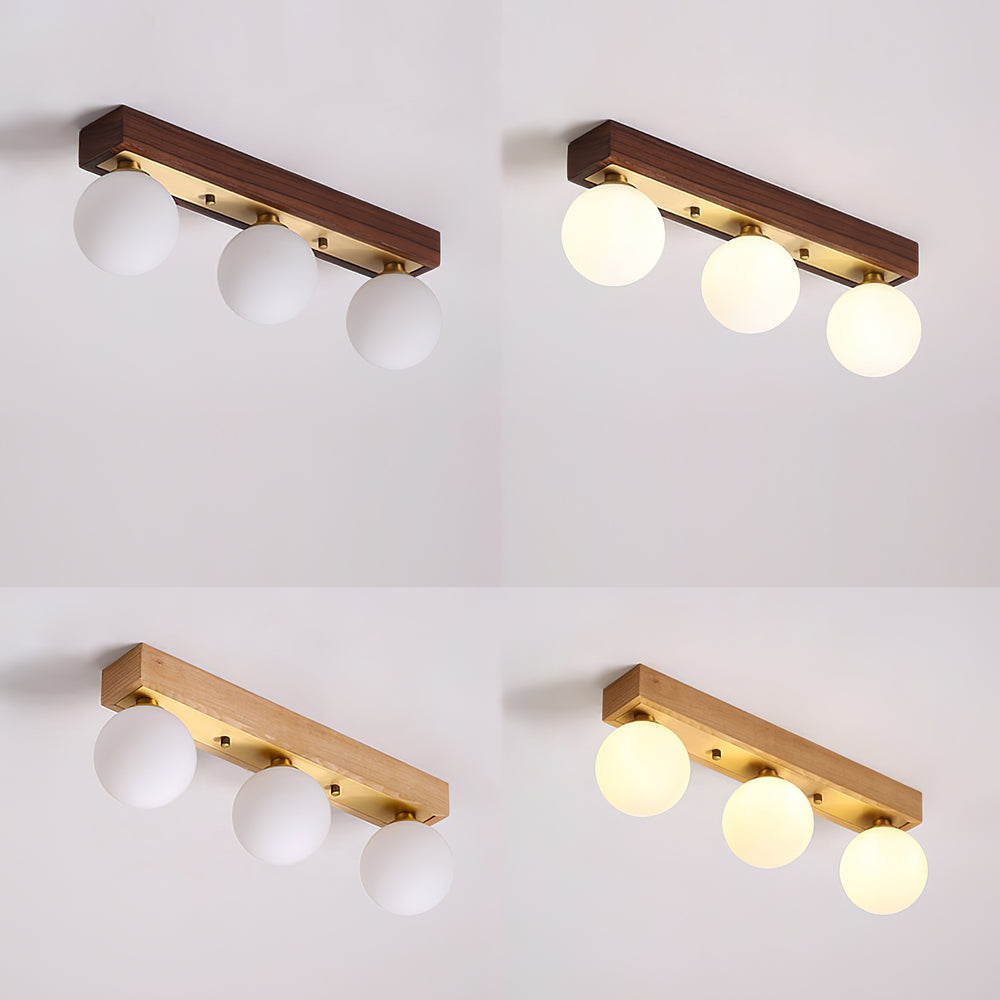 Penta Wood Ceiling Light – detail 2